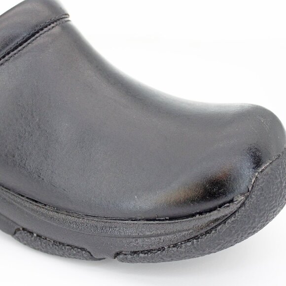 Dansko Women's Kelsey Black Leather Pro Anti-Slip Clog: Size: EU 39 / US 8.5-9 - Picture 4 of 6